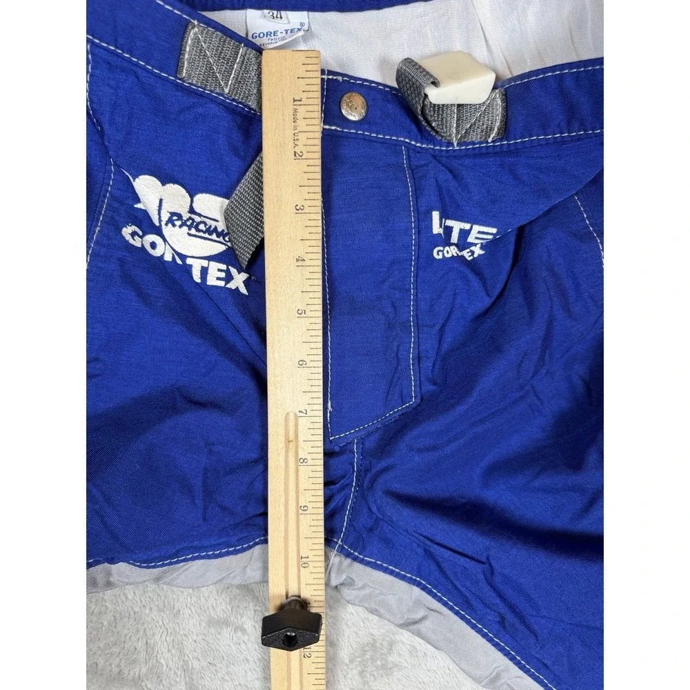 Vintage MS Racing Lite-Ning Gore-Tex Motocross Pants Blue USA Adult Size 34